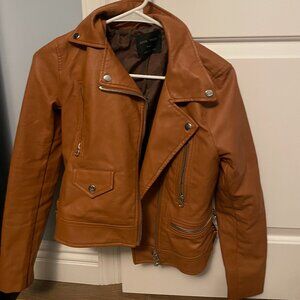 Love Tree Faux Leather Jacket